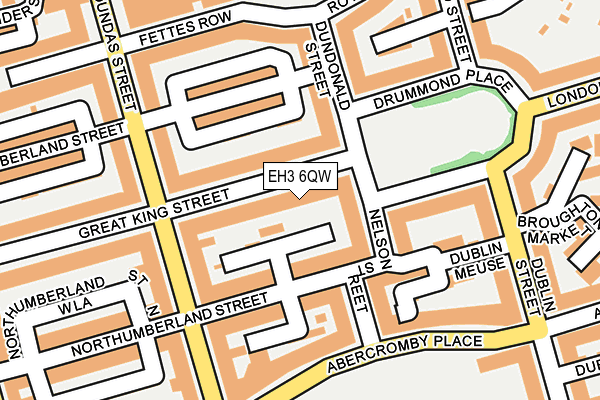 EH3 6QW map - OS OpenMap – Local (Ordnance Survey) EH3 6QW map - OS OpenMap – Local (Ordnance Survey)