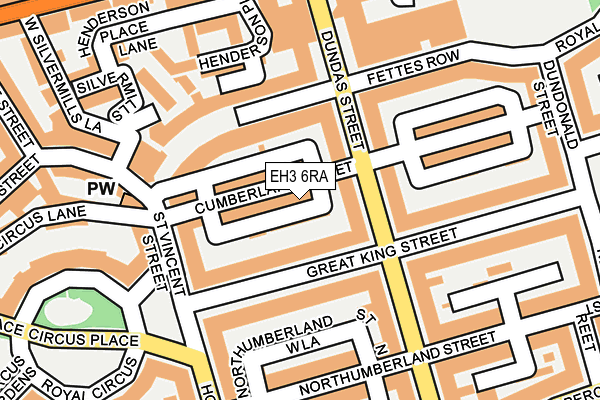 EH3 6RA map - OS OpenMap – Local (Ordnance Survey) EH3 6RA map - OS OpenMap – Local (Ordnance Survey)