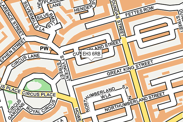 EH3 6RB map - OS OpenMap – Local (Ordnance Survey) EH3 6RB map - OS OpenMap – Local (Ordnance Survey)