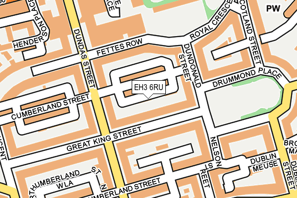 EH3 6RU map - OS OpenMap – Local (Ordnance Survey) EH3 6RU map - OS OpenMap – Local (Ordnance Survey)
