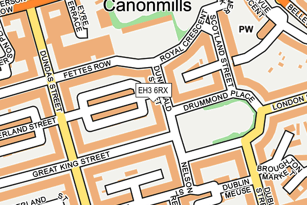 EH3 6RX map - OS OpenMap – Local (Ordnance Survey) EH3 6RX map - OS OpenMap – Local (Ordnance Survey)