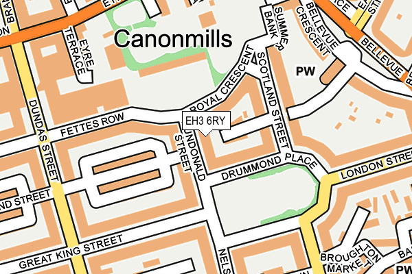EH3 6RY map - OS OpenMap – Local (Ordnance Survey) EH3 6RY map - OS OpenMap – Local (Ordnance Survey)