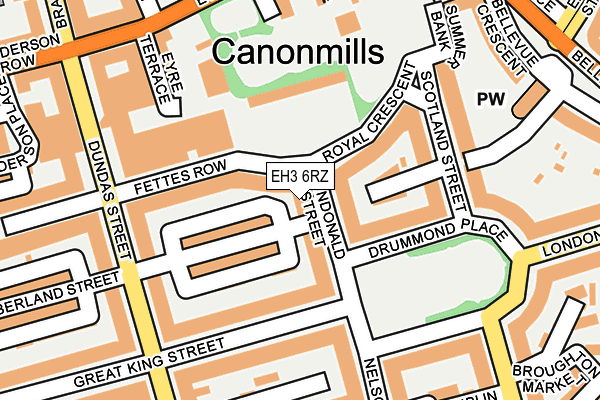 EH3 6RZ map - OS OpenMap – Local (Ordnance Survey) EH3 6RZ map - OS OpenMap – Local (Ordnance Survey)