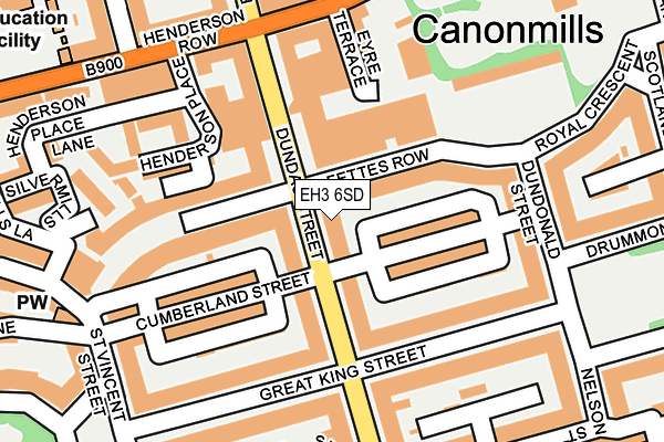 EH3 6SD map - OS OpenMap – Local (Ordnance Survey) EH3 6SD map - OS OpenMap – Local (Ordnance Survey)