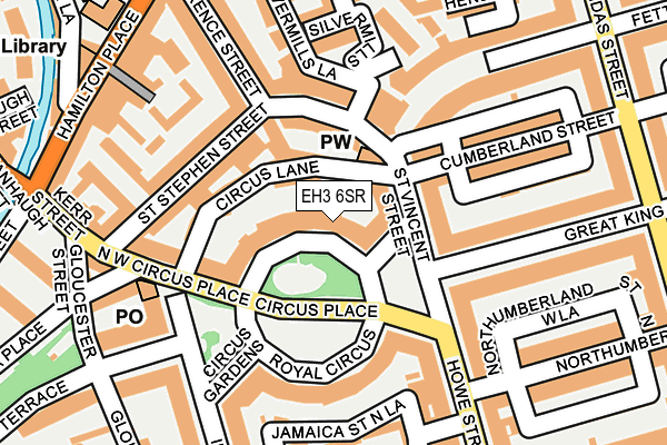 EH3 6SR map - OS OpenMap – Local (Ordnance Survey) EH3 6SR map - OS OpenMap – Local (Ordnance Survey)
