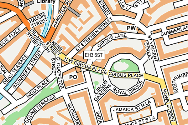 EH3 6ST map - OS OpenMap – Local (Ordnance Survey) EH3 6ST map - OS OpenMap – Local (Ordnance Survey)