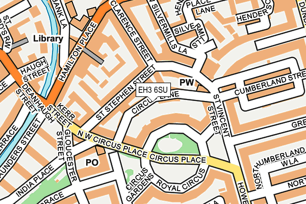 EH3 6SU map - OS OpenMap – Local (Ordnance Survey) EH3 6SU map - OS OpenMap – Local (Ordnance Survey)