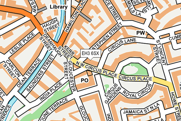 EH3 6SX map - OS OpenMap – Local (Ordnance Survey) EH3 6SX map - OS OpenMap – Local (Ordnance Survey)