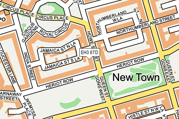 EH3 6TD map - OS OpenMap – Local (Ordnance Survey) EH3 6TD map - OS OpenMap – Local (Ordnance Survey)