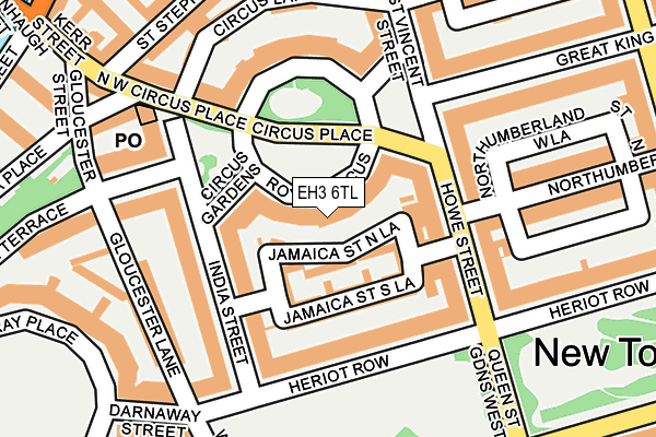 EH3 6TL map - OS OpenMap – Local (Ordnance Survey) EH3 6TL map - OS OpenMap – Local (Ordnance Survey)