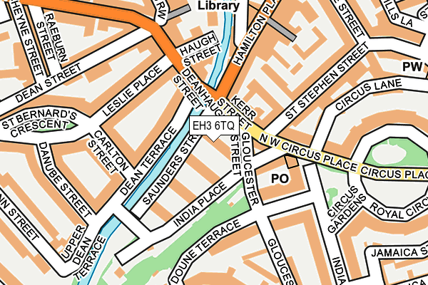 EH3 6TQ map - OS OpenMap – Local (Ordnance Survey) EH3 6TQ map - OS OpenMap – Local (Ordnance Survey)