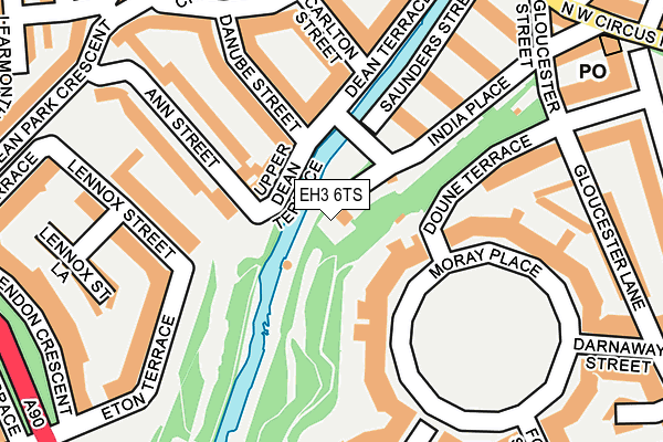 EH3 6TS map - OS OpenMap – Local (Ordnance Survey) EH3 6TS map - OS OpenMap – Local (Ordnance Survey)