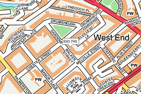 EH3 7HX map - OS OpenMap – Local (Ordnance Survey) EH3 7HX map - OS OpenMap – Local (Ordnance Survey)