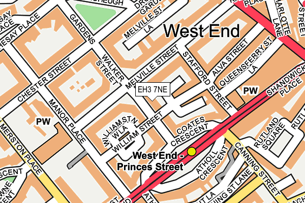 EH3 7NE map - OS OpenMap – Local (Ordnance Survey) EH3 7NE map - OS OpenMap – Local (Ordnance Survey)