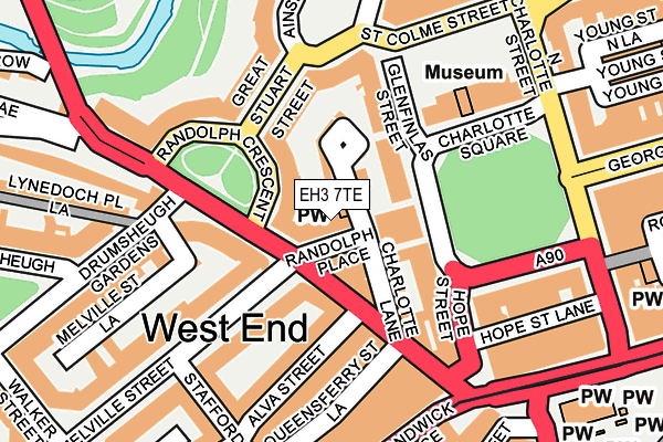 EH3 7TE map - OS OpenMap – Local (Ordnance Survey) EH3 7TE map - OS OpenMap – Local (Ordnance Survey)