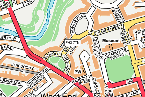 EH3 7TN map - OS OpenMap – Local (Ordnance Survey) EH3 7TN map - OS OpenMap – Local (Ordnance Survey)