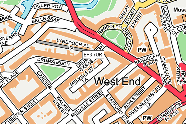 EH3 7UR map - OS OpenMap – Local (Ordnance Survey) EH3 7UR map - OS OpenMap – Local (Ordnance Survey)