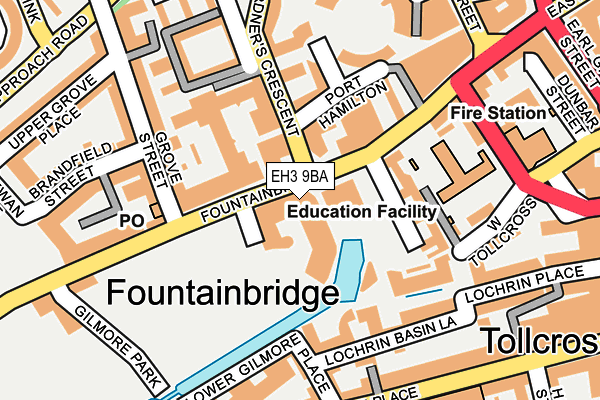 EH3 9BA map - OS OpenMap – Local (Ordnance Survey) EH3 9BA map - OS OpenMap – Local (Ordnance Survey)