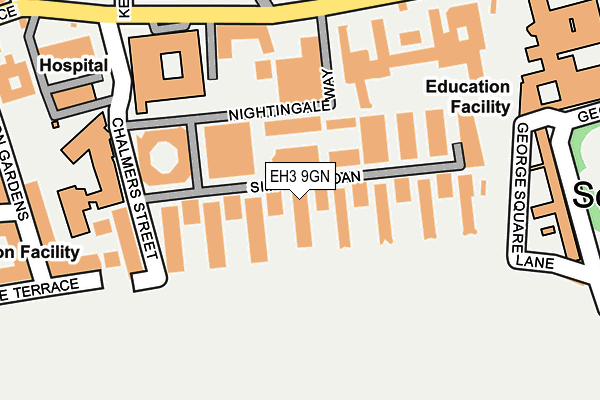 EH3 9GN map - OS OpenMap – Local (Ordnance Survey) EH3 9GN map - OS OpenMap – Local (Ordnance Survey)