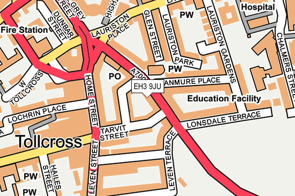 EH3 9JU map - OS OpenMap – Local (Ordnance Survey) EH3 9JU map - OS OpenMap – Local (Ordnance Survey)
