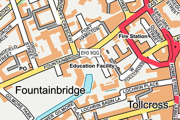 EH3 9QG map - OS OpenMap – Local (Ordnance Survey) EH3 9QG map - OS OpenMap – Local (Ordnance Survey)