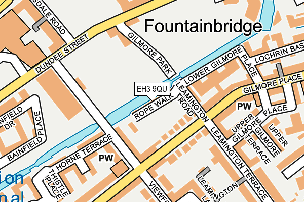 EH3 9QU map - OS OpenMap – Local (Ordnance Survey) EH3 9QU map - OS OpenMap – Local (Ordnance Survey)