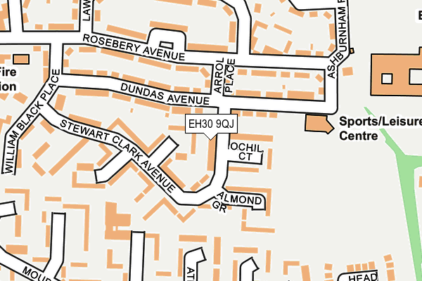 EH30 9QJ map - OS OpenMap – Local (Ordnance Survey) EH30 9QJ map - OS OpenMap – Local (Ordnance Survey)