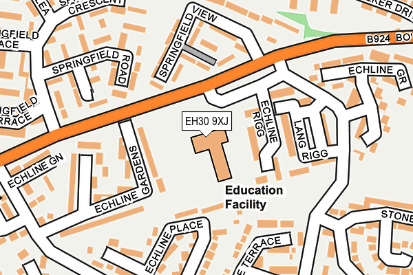 EH30 9XJ map - OS OpenMap – Local (Ordnance Survey) EH30 9XJ map - OS OpenMap – Local (Ordnance Survey)