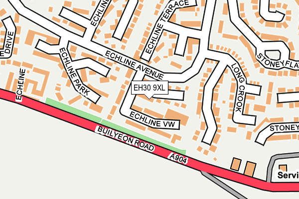 EH30 9XL map - OS OpenMap – Local (Ordnance Survey) EH30 9XL map - OS OpenMap – Local (Ordnance Survey)