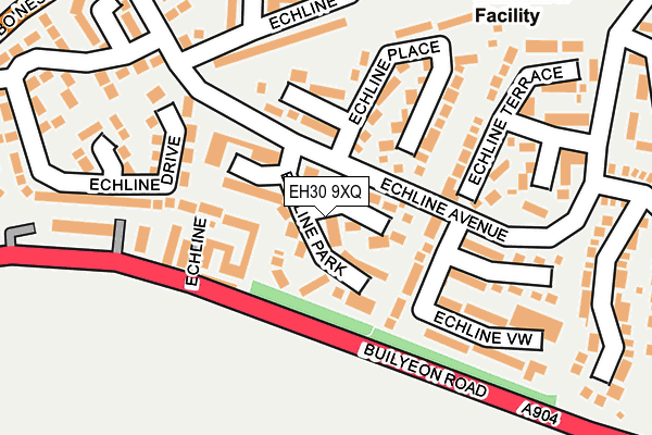 EH30 9XQ map - OS OpenMap – Local (Ordnance Survey) EH30 9XQ map - OS OpenMap – Local (Ordnance Survey)