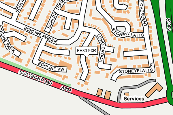 EH30 9XR map - OS OpenMap – Local (Ordnance Survey) EH30 9XR map - OS OpenMap – Local (Ordnance Survey)