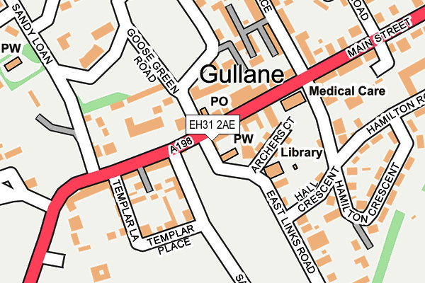 EH31 2AE map - OS OpenMap – Local (Ordnance Survey) EH31 2AE map - OS OpenMap – Local (Ordnance Survey)