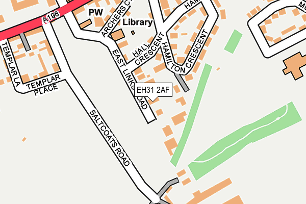 EH31 2AF map - OS OpenMap – Local (Ordnance Survey) EH31 2AF map - OS OpenMap – Local (Ordnance Survey)