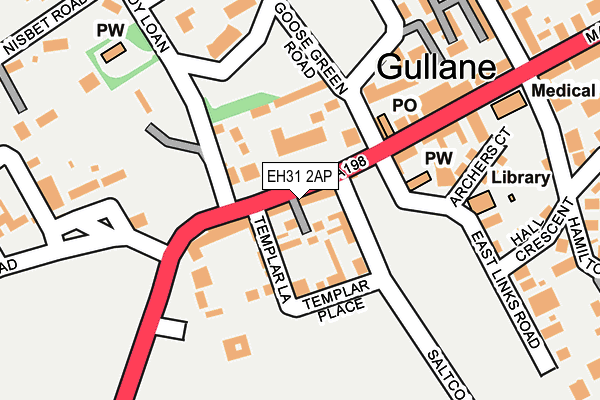 EH31 2AP map - OS OpenMap – Local (Ordnance Survey) EH31 2AP map - OS OpenMap – Local (Ordnance Survey)