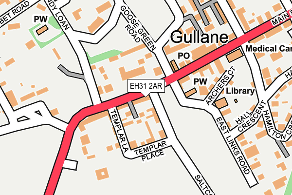 EH31 2AR map - OS OpenMap – Local (Ordnance Survey) EH31 2AR map - OS OpenMap – Local (Ordnance Survey)