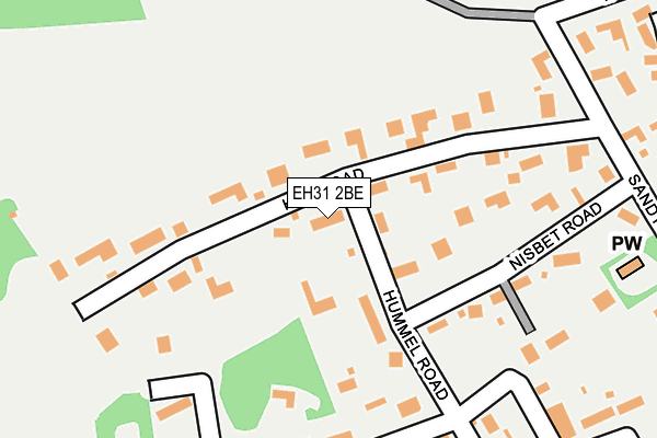 EH31 2BE map - OS OpenMap – Local (Ordnance Survey) EH31 2BE map - OS OpenMap – Local (Ordnance Survey)