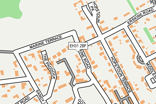 EH31 2BF map - OS OpenMap – Local (Ordnance Survey) EH31 2BF map - OS OpenMap – Local (Ordnance Survey)