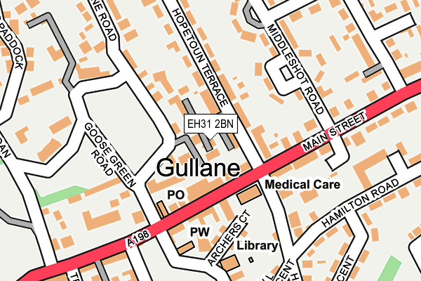 EH31 2BN map - OS OpenMap – Local (Ordnance Survey) EH31 2BN map - OS OpenMap – Local (Ordnance Survey)