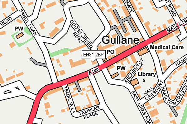 EH31 2BP map - OS OpenMap – Local (Ordnance Survey)