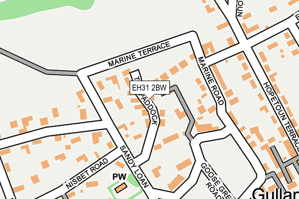 EH31 2BW map - OS OpenMap – Local (Ordnance Survey) EH31 2BW map - OS OpenMap – Local (Ordnance Survey)