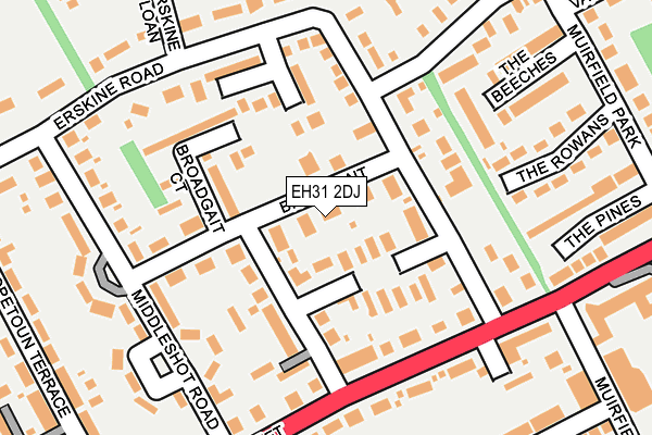 EH31 2DJ map - OS OpenMap – Local (Ordnance Survey) EH31 2DJ map - OS OpenMap – Local (Ordnance Survey)