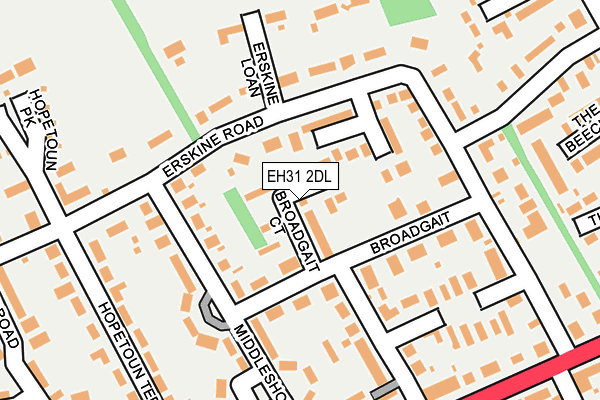 EH31 2DL map - OS OpenMap – Local (Ordnance Survey) EH31 2DL map - OS OpenMap – Local (Ordnance Survey)