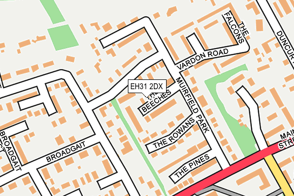 EH31 2DX map - OS OpenMap – Local (Ordnance Survey) EH31 2DX map - OS OpenMap – Local (Ordnance Survey)