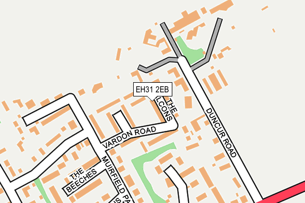 EH31 2EB map - OS OpenMap – Local (Ordnance Survey) EH31 2EB map - OS OpenMap – Local (Ordnance Survey)
