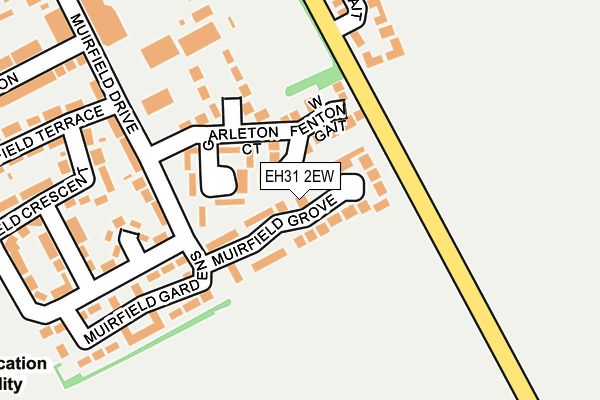 EH31 2EW map - OS OpenMap – Local (Ordnance Survey) EH31 2EW map - OS OpenMap – Local (Ordnance Survey)