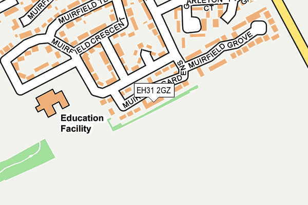 EH31 2GZ map - OS OpenMap – Local (Ordnance Survey) EH31 2GZ map - OS OpenMap – Local (Ordnance Survey)