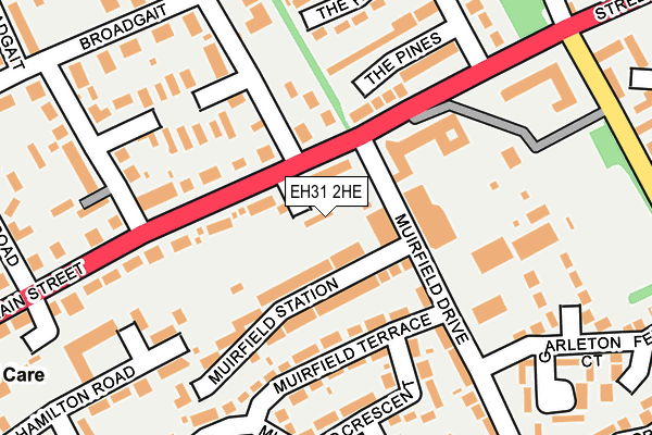 EH31 2HE map - OS OpenMap – Local (Ordnance Survey) EH31 2HE map - OS OpenMap – Local (Ordnance Survey)