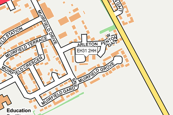 EH31 2HH map - OS OpenMap – Local (Ordnance Survey) EH31 2HH map - OS OpenMap – Local (Ordnance Survey)