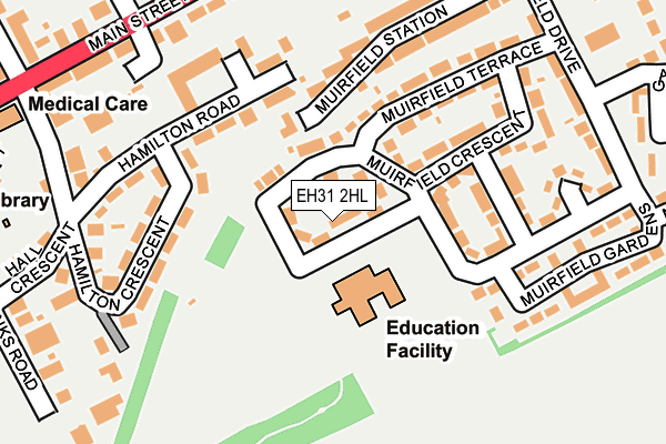 EH31 2HL map - OS OpenMap – Local (Ordnance Survey) EH31 2HL map - OS OpenMap – Local (Ordnance Survey)