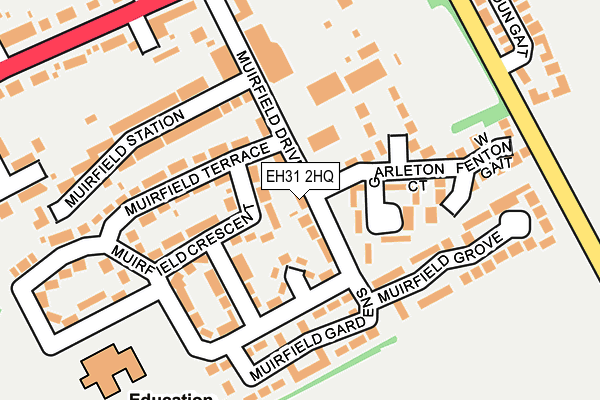 EH31 2HQ map - OS OpenMap – Local (Ordnance Survey) EH31 2HQ map - OS OpenMap – Local (Ordnance Survey)